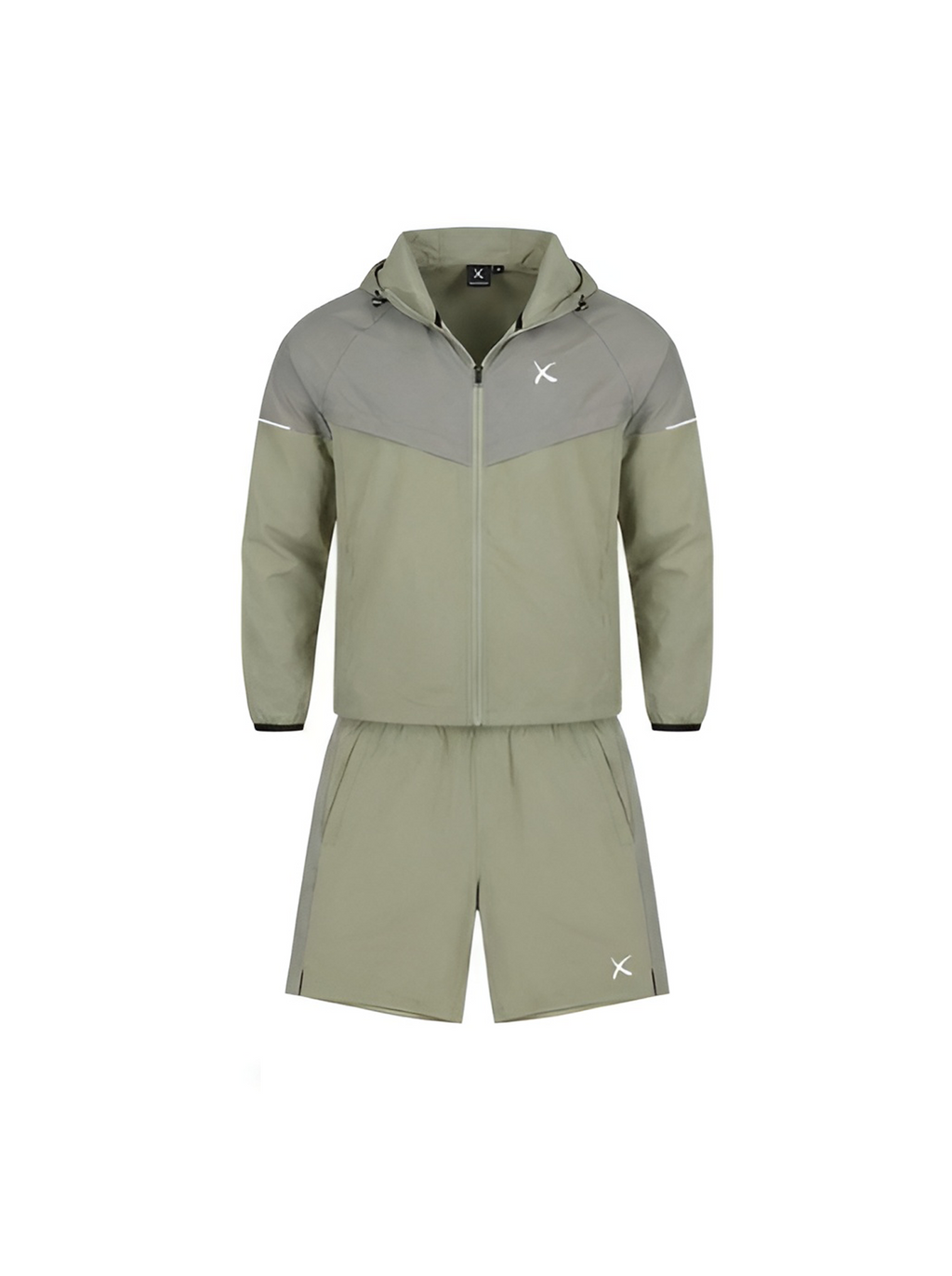 Green Windbreaker + Shorts