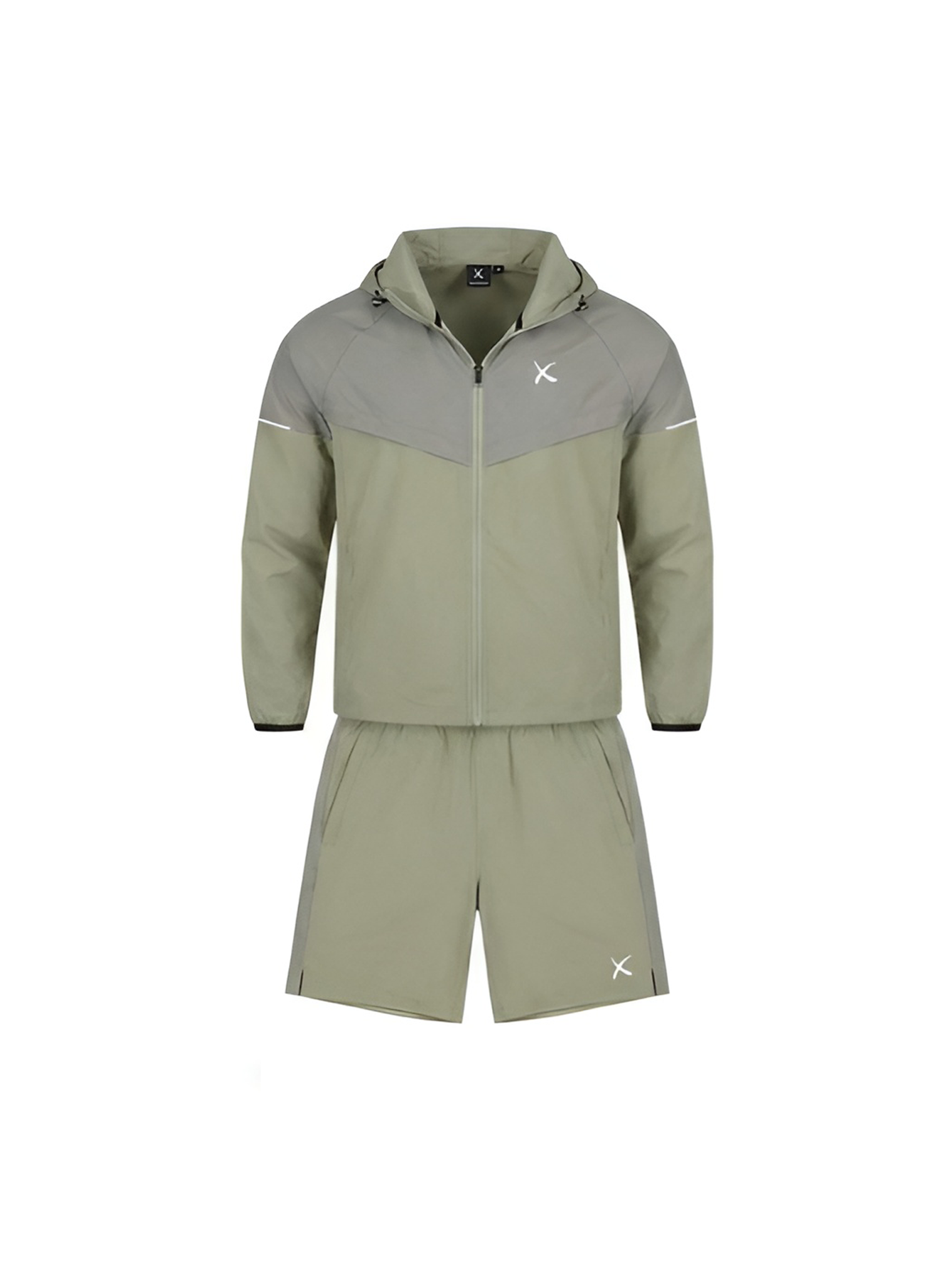 Green Windbreaker + Shorts