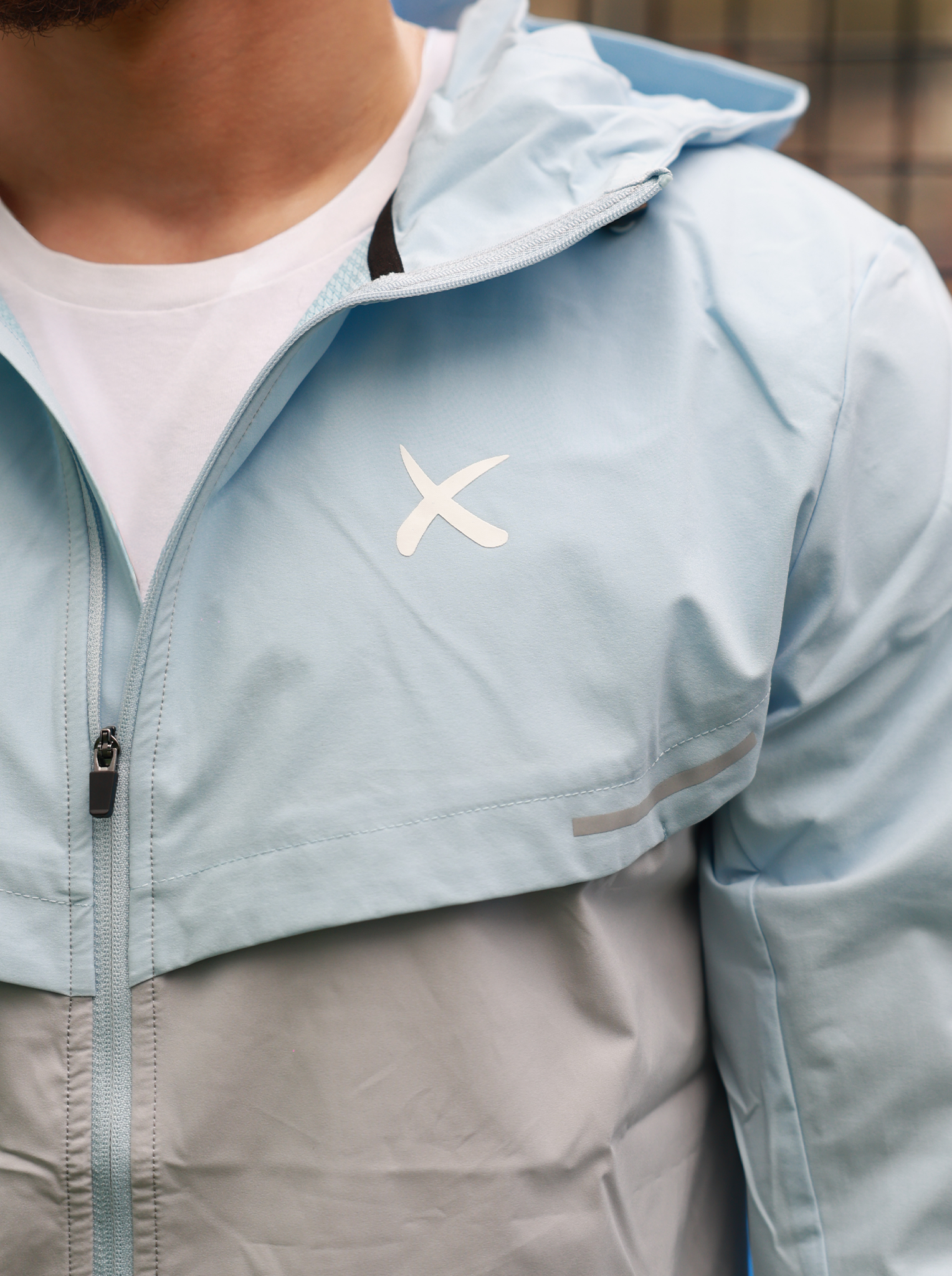 Blue Windbreaker + Shorts