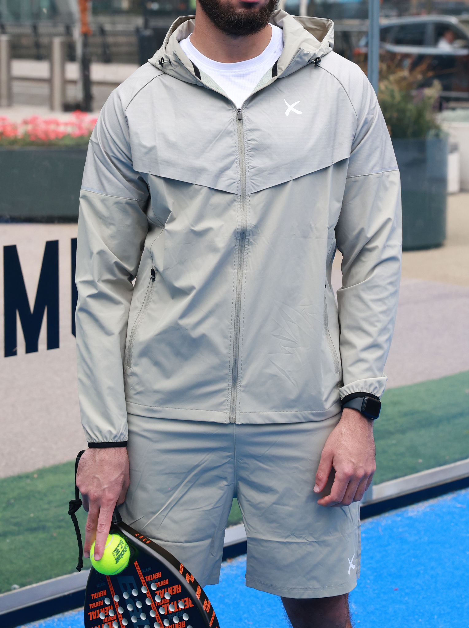 Green Windbreaker + Shorts